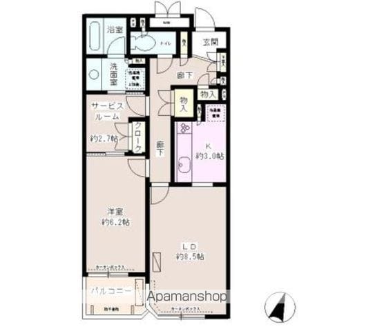 【葛飾区金町のマンションの間取り】