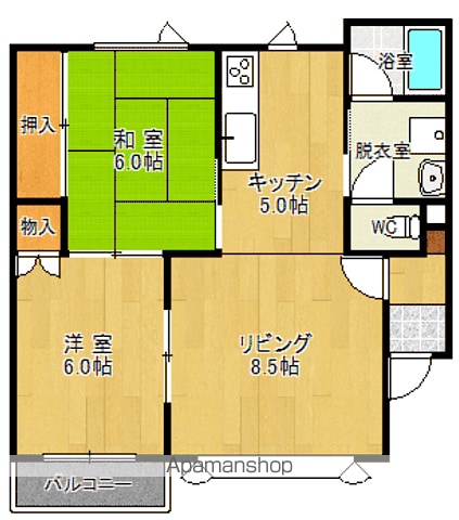 アブラハムの間取り写真