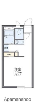 レオパレス清水[1K/20.28m2]の間取図