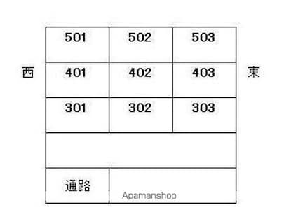 杉ビル[1DK/1m2]の配置図
