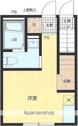 ソフィア一橋学園[1K/20.63m2]の間取図