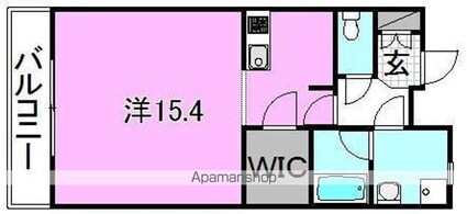 ＩＮＧ－β[1R/44.1m2]の間取図