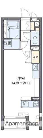 海南市名高のアパートの間取り