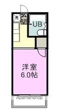 メゾンシーサイド[1K/25m2]の間取図