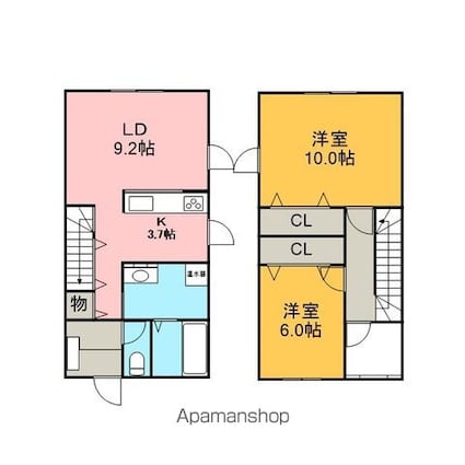 Ｅｓｔｅ　Ｍｏｒａｒ[2LDK/79.49m2]の間取図