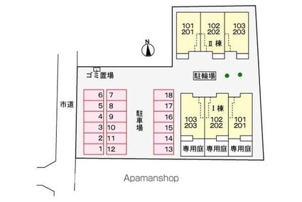 フランⅡ[1LDK/46.06m2]の配置図