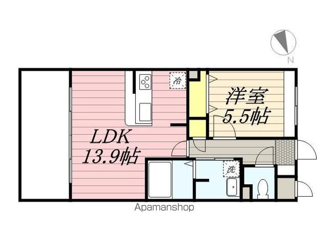 【久留米市中央町のマンションの間取り】