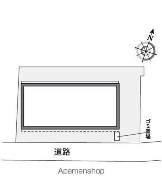 東京都練馬区高野台４丁目[1K/28.02m2]の配置図