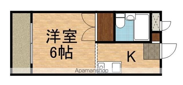 ストーク　フラッツ[1R/17.7m2]の間取図