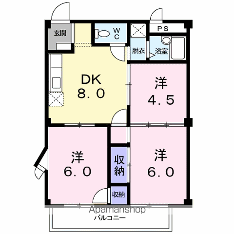 コーポハイランドの間取り