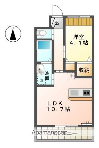 茅ヶ崎市室田のマンションの間取り