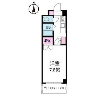 ジョイフル第１朝生田[1DK/23.8m2]の間取図