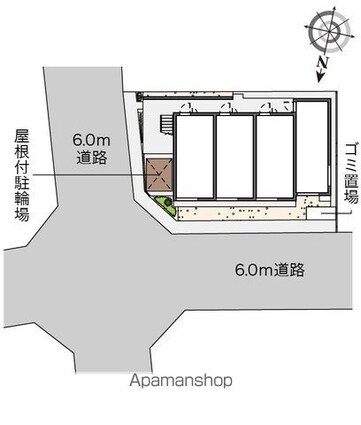 クレイノコラットⅠ[1K/21.1m2]の配置図