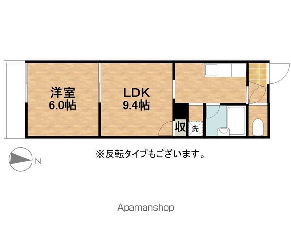 パステルグリーンの間取り写真