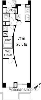 Ｂｒｉｌｌｉａ　ｉｓｔ　三軒茶屋　アイビーテラス[1R/60.4m2]の間取図