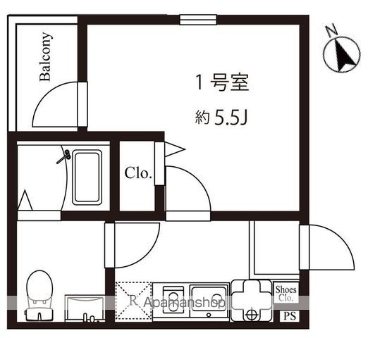 モダンアパートメント上板橋の間取り写真