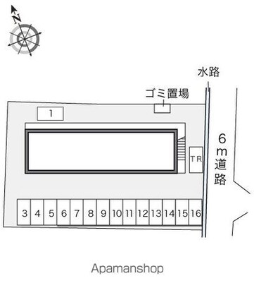 レオパレス信州ＩＮー１[1K/27.04m2]の配置図