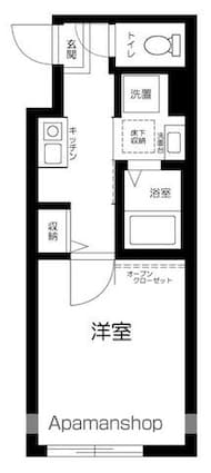 グラン徳丸[1K/20.03m2]の間取図