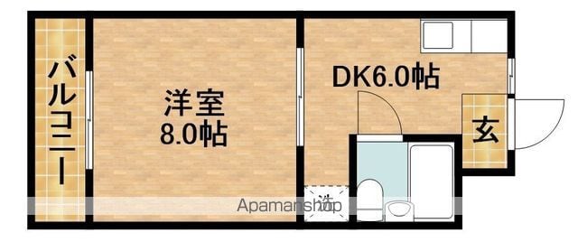 マンションシマノIIの間取り写真
