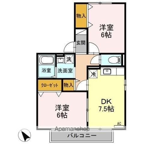 ファミール ABの間取り写真