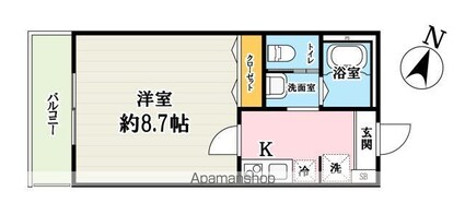 （仮称）キャメル入曽５[1K/26.49m2]の間取図