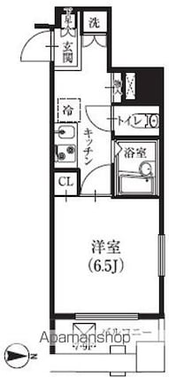 ラ・レジダンス・ド・千駄木[1K/23.28m2]の間取図