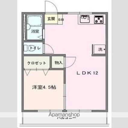 メゾンいしかわ[1LDK/34.71m2]の間取図
