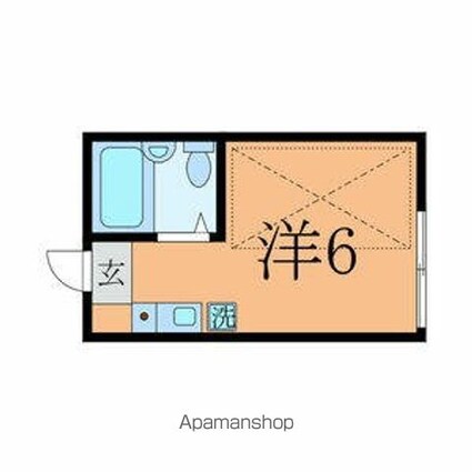 メゾンわかば[1R/12.5m2]の間取図