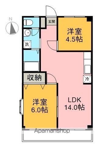ハイツイナバの間取り写真