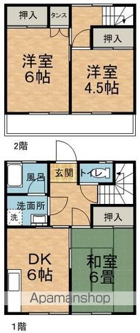 メゾネット広丘の間取り写真