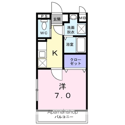 エーデルシュタイン[1K/27.09m2]の間取図