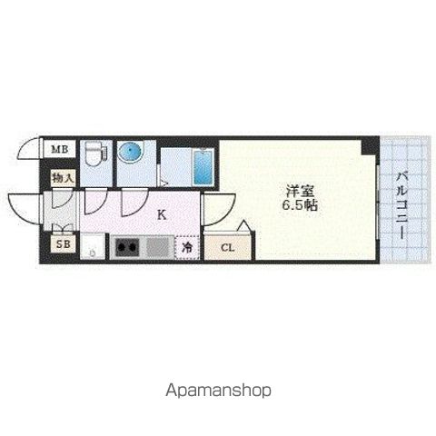 プレサンス谷町九丁目ディセオの間取り写真