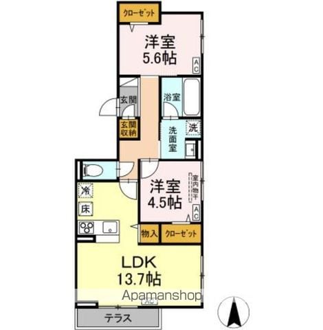DーCOMODO小金井貫井北町の間取り写真
