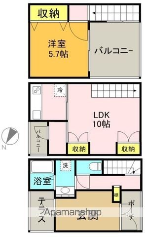 杢の長屋の間取り写真