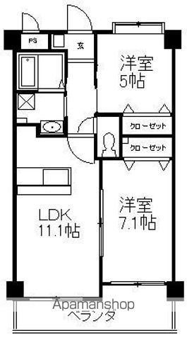 第5元木ビルの間取り写真