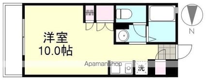 岡山県倉敷市玉島爪崎[1R/25m2]の間取図