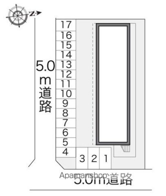 レオパレスアゼリア[1K/23.18m2]の駐車場1
