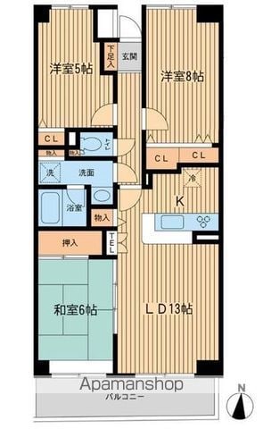 プロスペクト浦和常盤の間取り写真