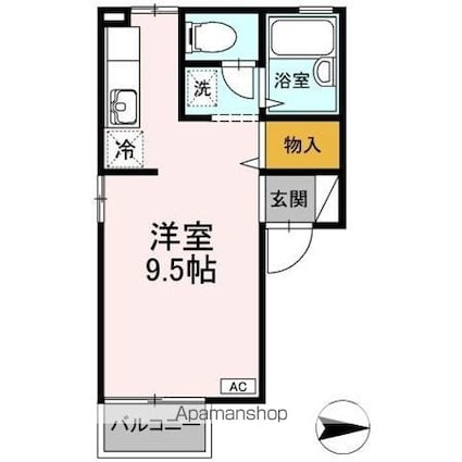 ラ・エスペランサ[1R/23.34m2]の間取図
