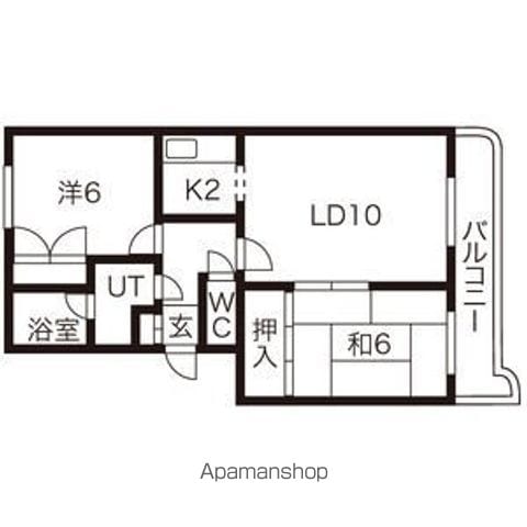 ローヤルハイツ東苗穂の間取り写真