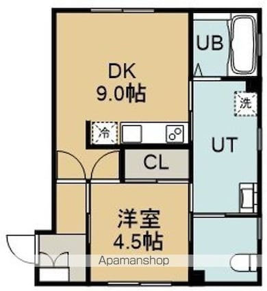 すみやす荘（スミヤスソウ）[1DK/40.29m2]の間取図