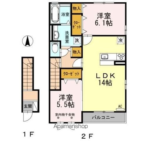 シャルメール・ハイA A棟の間取り写真