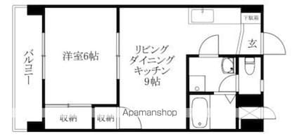 第五中村ビル[1LDK/36.45m2]の間取図