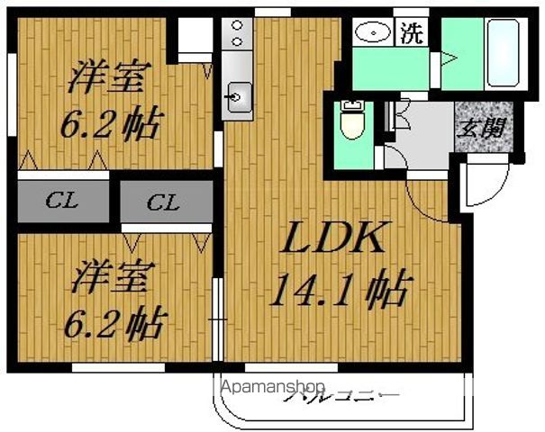 アトレ福住の間取り写真