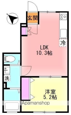 【サンライズ都賀の間取り】