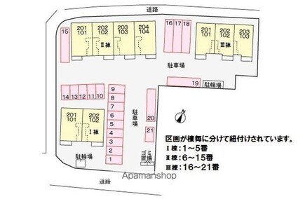 アクティ・スクエア　Ⅰ[1LDK/52.38m2]の配置図