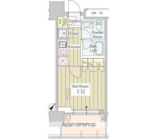 中野区東中野のマンションの間取り