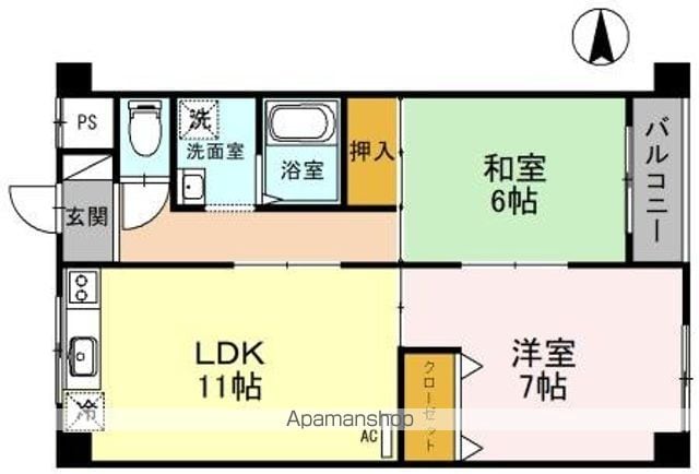 松下マンションの間取り写真