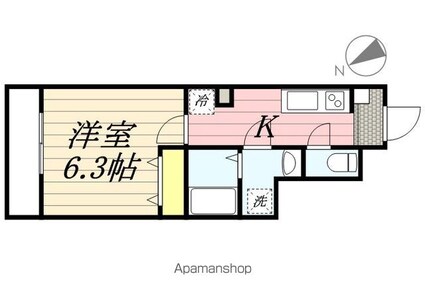 リブリ・スナイプⅡ[1K/24.57m2]の間取図