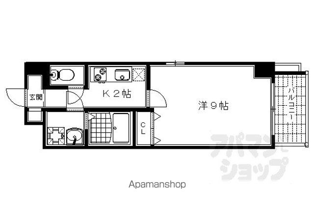 下京区朱雀北ノ口町マンションの間取り写真